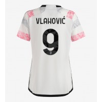 Dámy Fotbalový dres Juventus Dusan Vlahovic #9 2023-24 Venkovní Krátký Rukáv
